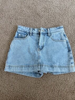 NWT Princess Polly gazelle denim skort light wash